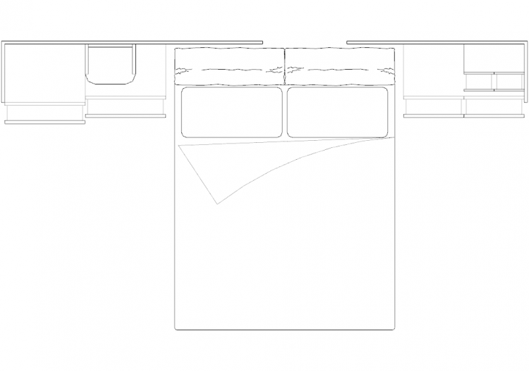Wardrobes DWG - 类型3卧室组合03 - ACCA software