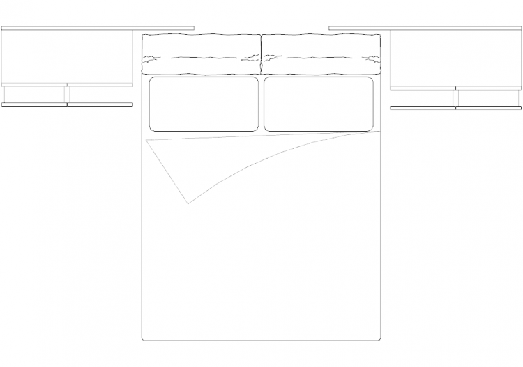 Wardrobes DWG - 类型3卧室组合04 - ACCA software
