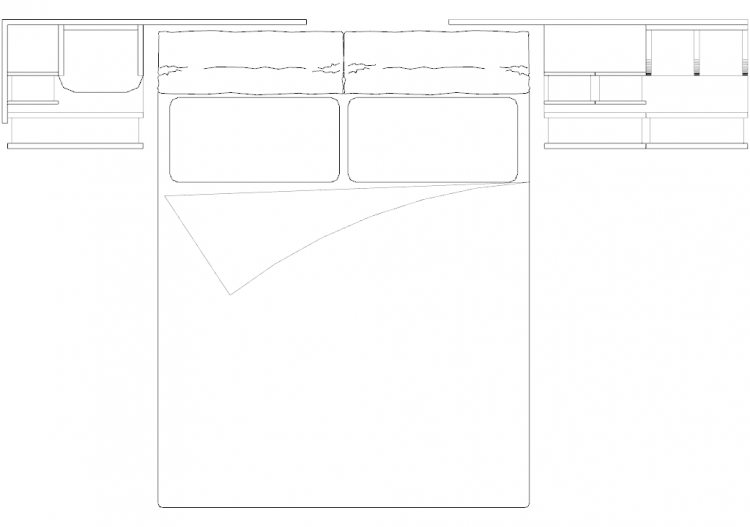 Wardrobes DWG - 类型3卧室组合05 - ACCA software