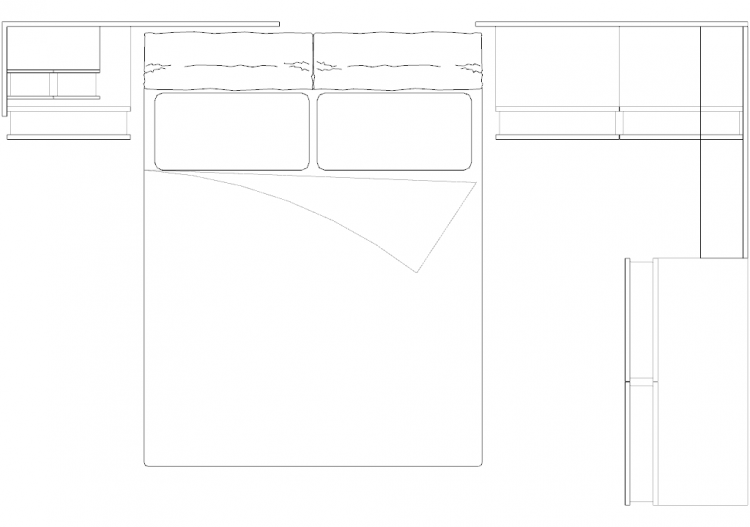 Armoires DWG - Chambre composition type 3 08 - ACCA...
