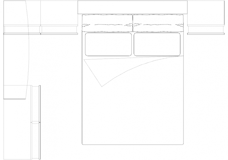 Armoires DWG - Chambre composition type 3 09 - ACCA...
