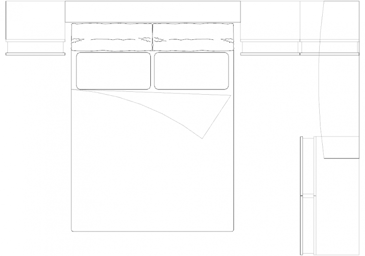 Wardrobes DWG - 类型3卧室组合10 - ACCA software