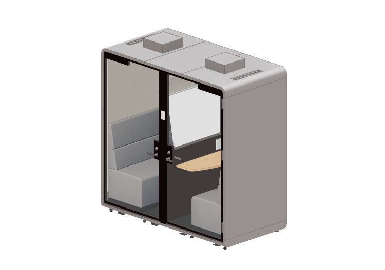 Accesorios 3D - Puesto de trabajo tipo cápsula - Kokuyo -... Accesorios 3D - Puesto de trabajo tipo cápsula - Kokuyo -...