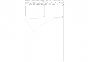 Armarios DWG - Habitación cama 07