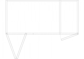 Armoires DWG - Bibliothèque composition 01