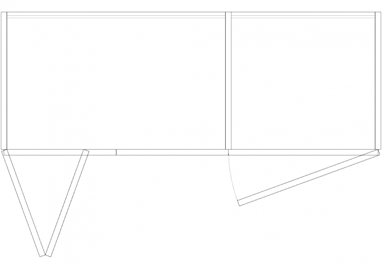 Wardrobes DWG - Bookshelf Composition 03 - ACCA software