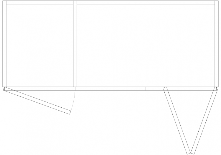 Wardrobes DWG - 书架组合05 - ACCA software
