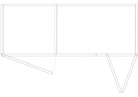 Armoires DWG - Bibliothèque composition 06