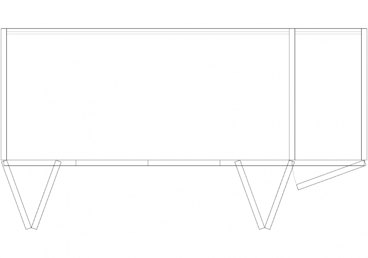 Wardrobes DWG - Bookshelf Composition 07 - ACCA software