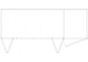 Armários DWG - Estante composta 08