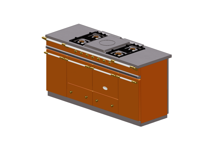Cozinhas 3D - Fogão a gás - Lacanche - Cluny - Lacanche Cozinhas 3D - Fogão a gás - Lacanche - Cluny - Lacanche