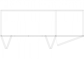 Armários DWG - Estante composta 09