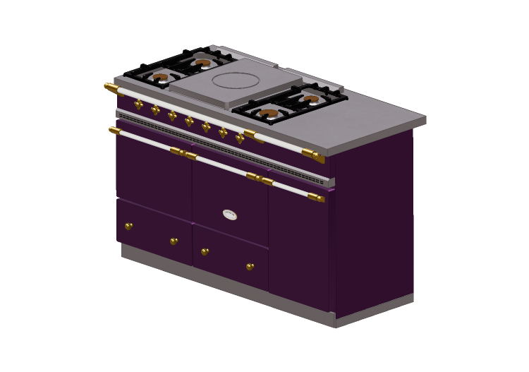 Cucine 3D - Cucina a gas - Lacanche - Cluny - Lacanche Cucine 3D - Cucina a gas - Lacanche - Cluny - Lacanche
