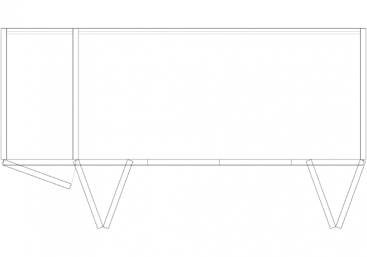 Wardrobes DWG - Bookshelf Composition 10 - ACCA software