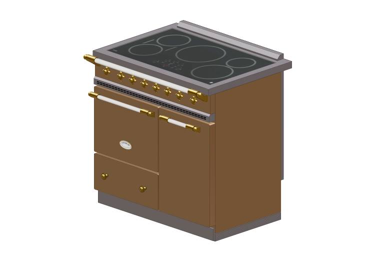 Cocinas 3D - Cocina a inducción - Lacanche - Beaune -... Cocinas 3D - Cocina a inducción - Lacanche - Beaune -...