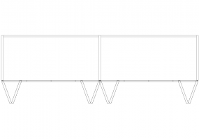 Armários DWG - Estante composta 15