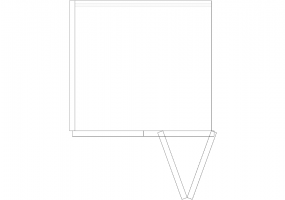 Wardrobes DWG - 单个书架02