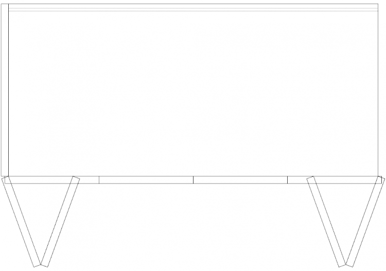 Armários DWG - Estante individual 05 - ACCA software