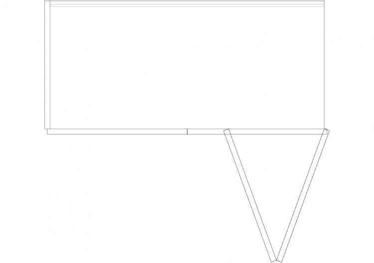 Wardrobes DWG - 单个书架07 - ACCA software