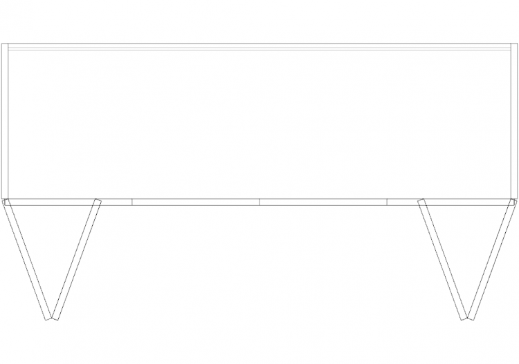 DWG Schränke - Einzel-Bücherregal 08 - ACCA software