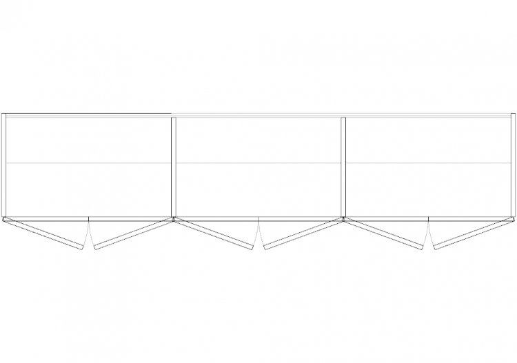 Wardrobes DWG - Bridge Bed composition 11 - ACCA software