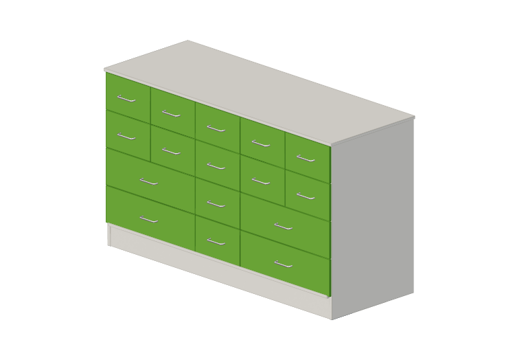 Armoires 3D - Commode avec seize tiroirs - Lekolar -... Armoires 3D - Commode avec seize tiroirs - Lekolar -...
