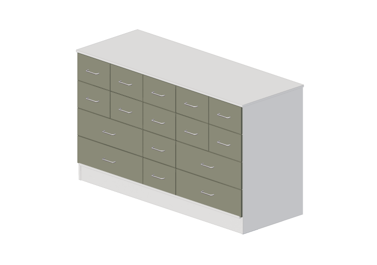 Armadi 3D - Cassettiera a sedici cassetti - Lekolar -... Armadi 3D - Cassettiera a sedici cassetti - Lekolar -...