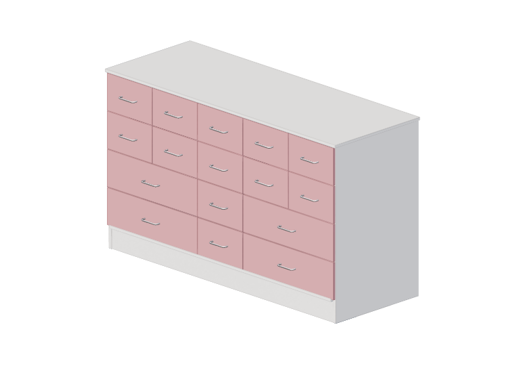 Armadi 3D - Cassettiera a sedici cassetti - Lekolar -... Armadi 3D - Cassettiera a sedici cassetti - Lekolar -...