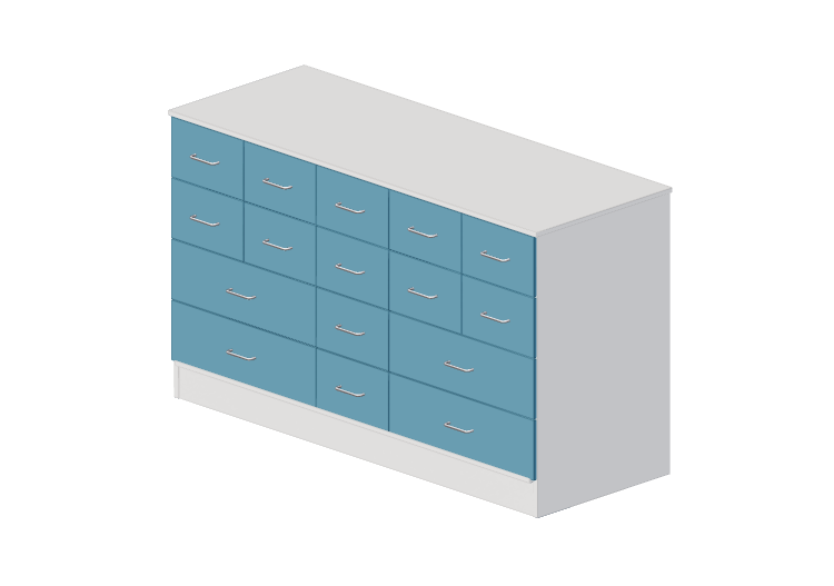 Armoires 3D - Commode avec seize tiroirs - Lekolar -... Armoires 3D - Commode avec seize tiroirs - Lekolar -...
