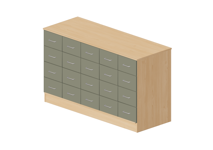 Wardrobes and Cabinets 3D - Cabinet with twenty drawers -... Wardrobes and Cabinets 3D - Cabinet with twenty drawers -...
