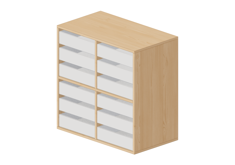 Armoires 3D - Commode avec douze tiroirs - Lekolar - 80676... Armoires 3D - Commode avec douze tiroirs - Lekolar - 80676...