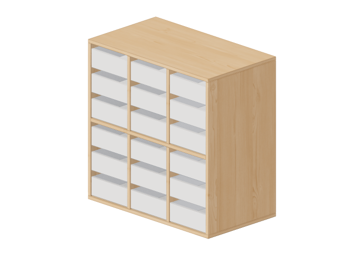 Armoires 3D - Commode avec dix-huit tiroirs - Lekolar -... Armoires 3D - Commode avec dix-huit tiroirs - Lekolar -...