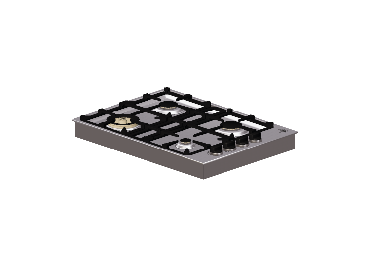 Electroménagers 3D - Table de cuisson à gaz encastrable 4... Electroménagers 3D - Table de cuisson à gaz encastrable 4...