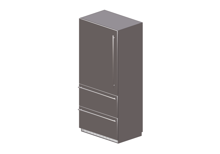 3D Haushaltgeräte - Kombinierter Einbaukühlschrank -... 3D Haushaltgeräte - Kombinierter Einbaukühlschrank -...