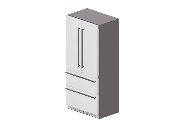 Electroménagers 3D - Réfrigérateur combiné encastrable -... Electroménagers 3D - Réfrigérateur combiné encastrable -...