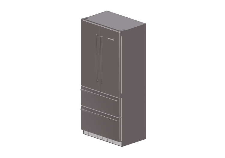 Electrodomésticos 3D - Frigorífico combinado empotrado -... Electrodomésticos 3D - Frigorífico combinado empotrado -...
