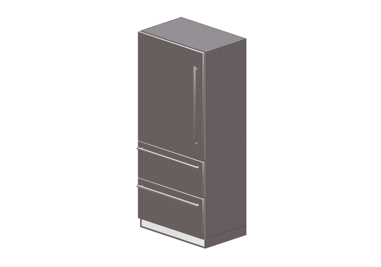 3D Electrical Appliances - Combined built-in refrigerator -... 3D Electrical Appliances - Combined built-in refrigerator -...