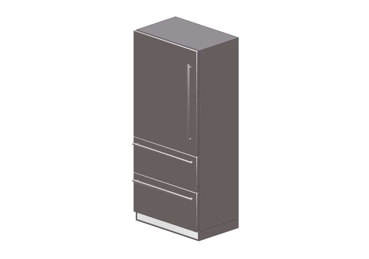 3D Haushaltgeräte - Kombinierter Einbaukühlschrank -... 3D Haushaltgeräte - Kombinierter Einbaukühlschrank -...