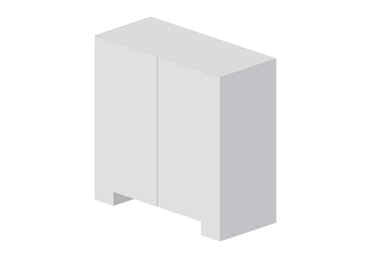 Móveis 3D - Móvel de madeira com duas portas - Luazzu -... Móveis 3D - Móvel de madeira com duas portas - Luazzu -...