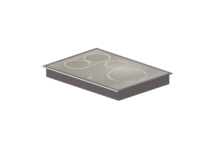 Electrodomésticos 3D - Placa de cocina a inducción -... Electrodomésticos 3D - Placa de cocina a inducción -...