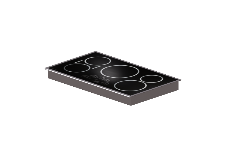 Electroménagers 3D - Plan cuisson à induction – Monogram -... Electroménagers 3D - Plan cuisson à induction – Monogram -...