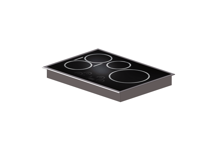 Electrodomésticos 3D - Placa de cocina a inducción -... Electrodomésticos 3D - Placa de cocina a inducción -...
