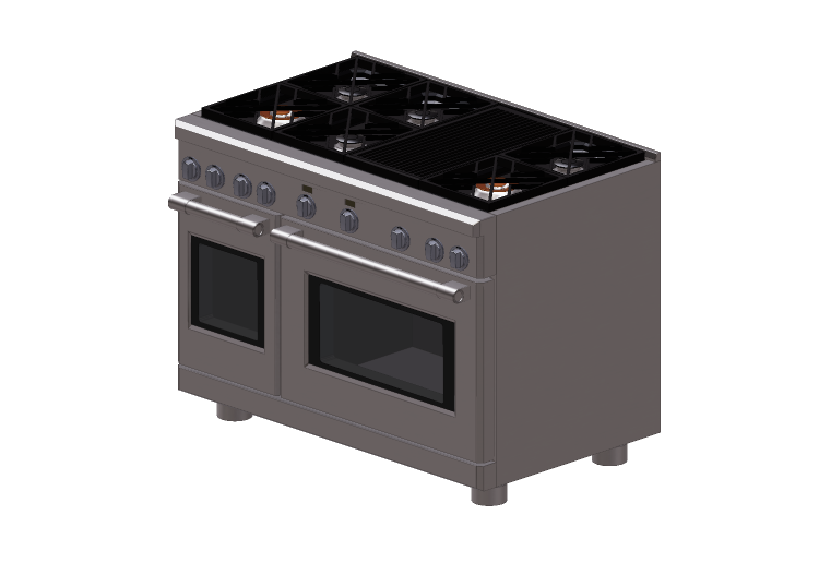 Electrodomésticos 3D - Cocina con horno – Monogram -... Electrodomésticos 3D - Cocina con horno – Monogram -...