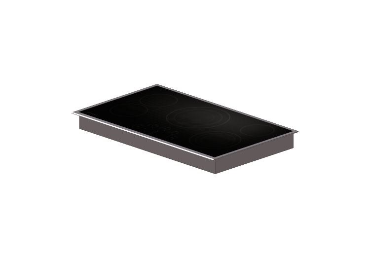3D Electrical Appliances - Induction hob – Monogram -... 3D Electrical Appliances - Induction hob – Monogram -...