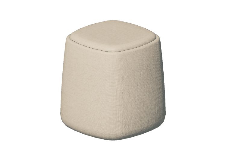 Sofás 3D - Pufe em tecido - Montis - Dumplin - Montis Sofás 3D - Pufe em tecido - Montis - Dumplin - Montis
