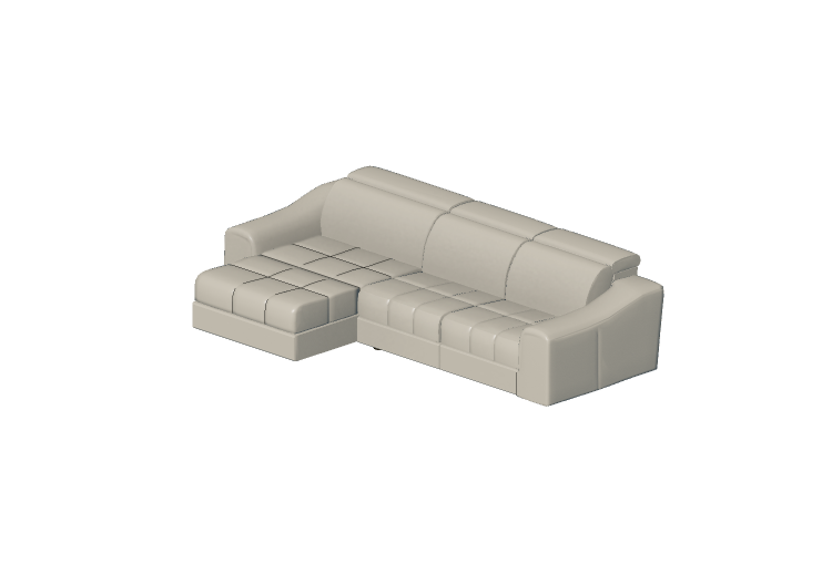 3D Sofa - Three seater leather sofa - Natuzzi - Attesa -... 3D Sofa - Three seater leather sofa - Natuzzi - Attesa -...