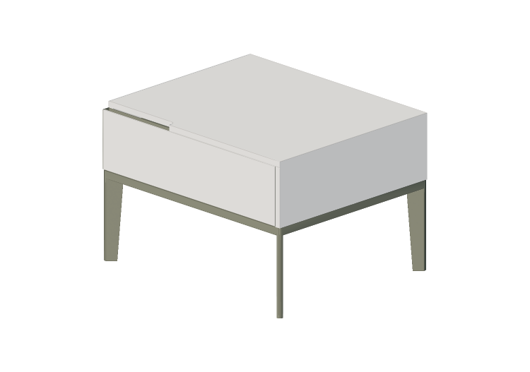 Camas 3D - Mesa de cabeceira 60x50x40cm - Natuzzi -... Camas 3D - Mesa de cabeceira 60x50x40cm - Natuzzi -...