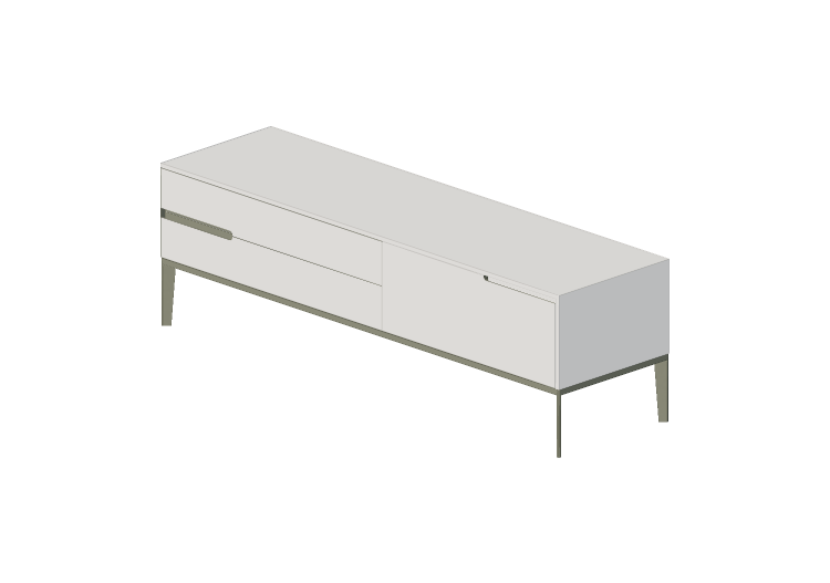 Armários 3D - Cômoda 180x50x70cm - Natuzzi - Mondrian -... Armários 3D - Cômoda 180x50x70cm - Natuzzi - Mondrian -...