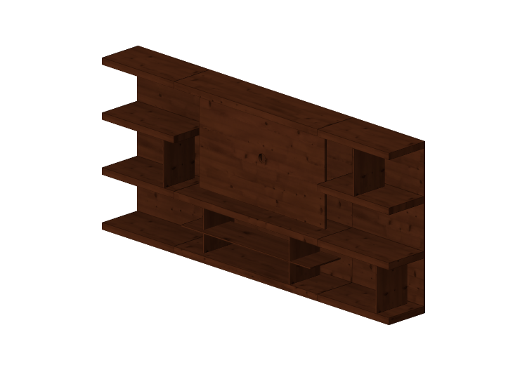 3D Wall Cabinet - Modular system 320x146cm - Natuzzi -... 3D Wall Cabinet - Modular system 320x146cm - Natuzzi -...