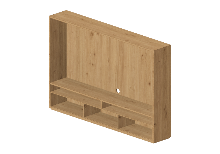 Pareti attrezzate 3D - Sistema componibile 186x126cm -... Pareti attrezzate 3D - Sistema componibile 186x126cm -...